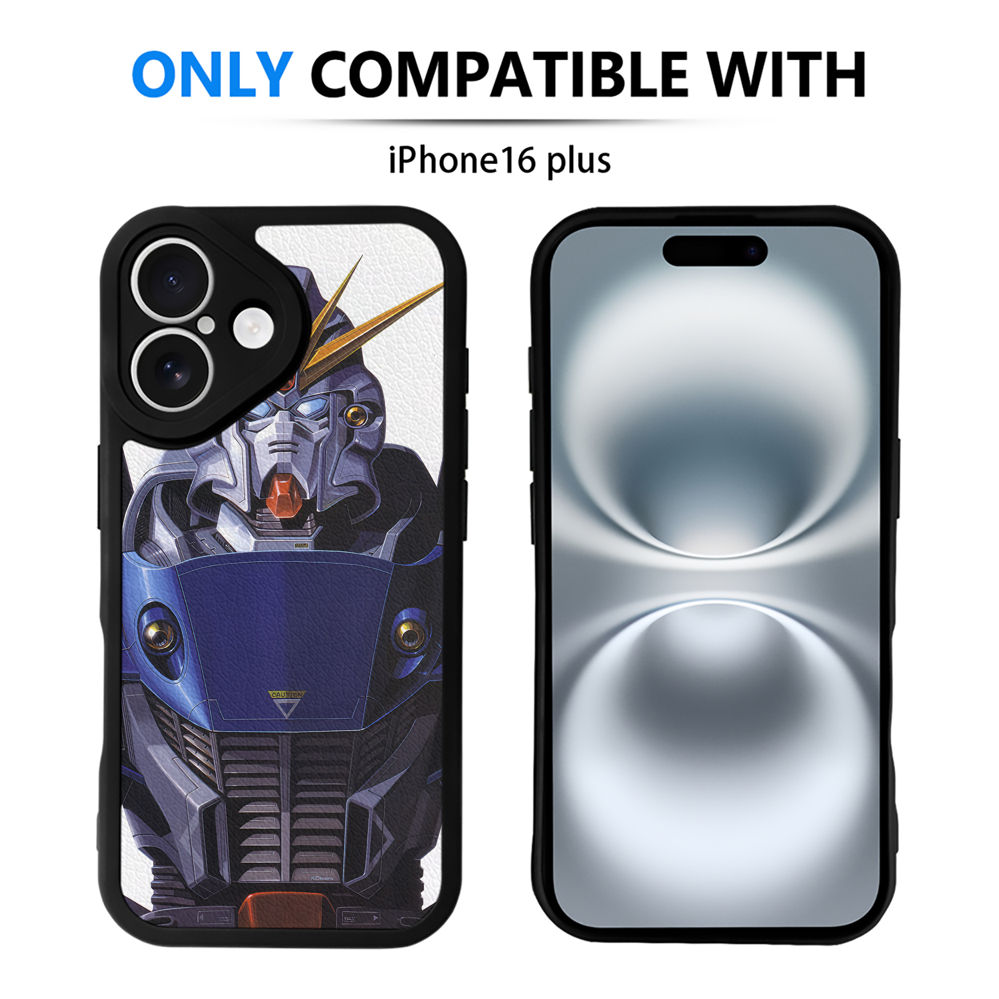 （画像用） 機動戦士ガンダム Mobile Suit Gundam 【iPhone 16シリーズ対応】シリコンスマホケース（レザー調） 材質：シリコン